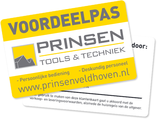 Prinsen Tools en Techniek Voordeelpas